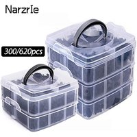 300pcs 620pcs Car Fastener Clip Mixed Plastic Fasteners Kit Auto Door Trim Panel Retainer Push Engine Cover Fender Rivet Clips