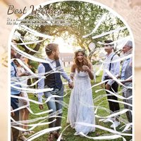 10/20pcs White Ribbon Magic Wand Fairy Wedding Wedding On The Wedding Whirl Lace Ribbon And Party Bells Wedding Cheer Props