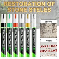 Pet Tombstone Touch Up Paint Pen Large Capacity Metal Lettering Repair Paint Waterproof High Temperature Resistant Fade Proof