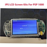 High Brightness IPS LCD Screen Kits For PSP 1000 NO NEED TRIM Easy Installation For PSP1000 game console