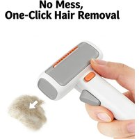 2-in-1 Gravitational knot-removing Cat Comb for Dematting & Deshedding Efficiently Remove Loose Hair & Matted Fur Dematting Tool
