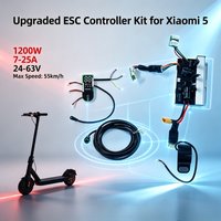 Inteligentny kontroler do hulajnogi 1200W do Xiaomi 5 24V-63V 7A-25A Bluetooth, sterowanie przez aplikację Gsic, prędkość do 55 km/h