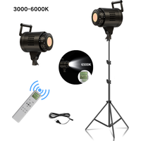 Zestaw studyjny Bowens Video Studio Kit 90/135W 220V, ściemnialny zestaw oświetlenia fotograficznego LED, lampa LED, statyw 2m, oświetlenie studyjne z lampą błyskową, 3000-6000K, 3 kolory