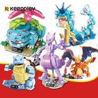 Keeppley Pokémon Series Building Blocks Bulbasaur Blastoise Venusaur Charmander Assembled Model Toys Ornaments Gifts