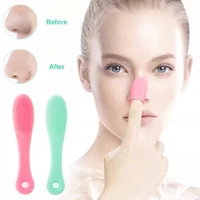 1 Pcs Silicone Nose Brush Cleanses Face Removing Blackheads Cleaning Nose Brush Cleaning Exfoliating Face Wash Brush Care Tool