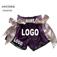 Custom Muay Thai Shorts Personalized Logo & Embroidery Premium Satin Quick-Dry Training Fights Thai Boxing Pants Men Women Kids