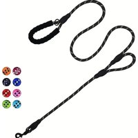 Pet Rope Dog Leash 6ft long,Traffic Padded Two Handle,Heavy Duty,Reflective Double Handles Lead for Control Safety Training,Leas