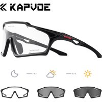 AliExpress kapvoe Kapvoe Photochromic Sunglasses for Man Cycling Glasses MTB Riding Skating UV400 Lenses Goggles Woman Bike Bicycle Baseball 2025