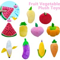 Cartoon Vegetable Pumpkin Plushies Toys Kawaii for Kids Soft Cute Fruit Peach Banana Baby Appease Plush Toys Children Girl Gift
