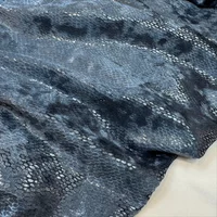 New Shiny Snake Skin Pattern Snake Skin Film Diamond Velvet Elastic Fashion Fabric Sewing Cheongsam Dress Fabric