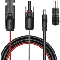 Solar Panel to DC5521 Charging Cable with DC7909 Adapter for Jackery Explorer 160/240/290/500/1000 Bluetti B80/EB3A/EB70 etc.