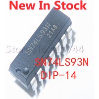5PCS/LOT SN74LS93N 74LS93 HD74LS93P DIP-14 4-bit binary counter In Stock NEW original IC
