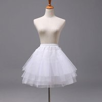 3 Layers 35cm Women Girls Petticoat Short Wedding Petticoats Underskirt Accessories 2024