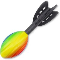 New 29cm Rainbow Foam Spiral Rocket Football HThrowing Toy Outdoor Long Distance Darts Toy Integrative Fun Throwing Game