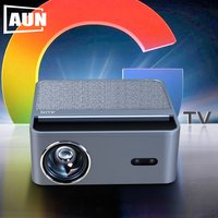 AUN A45 Pro Projector Android Google GTV Netflix Licensed Native Full HD 1080P Portable Home Theater 3D MINI Smart Projector HDR
