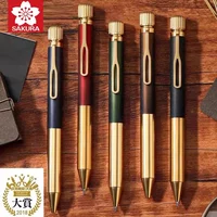 1PC Japan SAKURA Metal Gel Pen Craft Lab 001 Brass Heavy Feel Retro High-end Signature Pen 0.5mm Back To School Stationery
