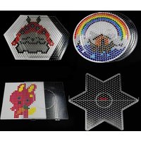 Große Hama-Perlen, 5 mm, quadratisch, große Stecktafeln, für Hama-Sicherung, Perlen, Kreis, Puzzle-Vorlage für Lernspielzeug