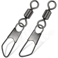 100Pcs A Type Needle Fishing Hook Connector Quick Bait Connection Ring Bearing Rotating Fishing Tool Fishing Gear Accessories