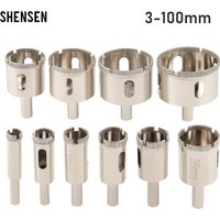 1 Stück 3–100 mm Glas-Lochsäge, diamantbeschichtete Bohrer, Bohrkrone für Fliesen, Marmor, Keramik, Elektrowerkzeuge
