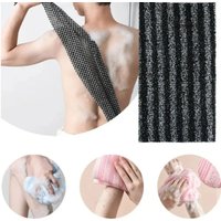 Nylon Exfoliating Bath Brush - Shower Scrubber for Back & Body, Soft Shower Sponge Bathroom Accessories
