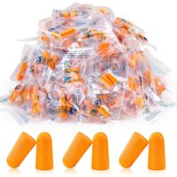 10 Pairs Orange Foam Ear Plugs Highest Protection Soft & Comfortable Noise Canceling Earplugs for Sleeping, Work, Snoring