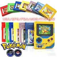 Pokemon 16 Bit Video Game Console Cartridge Red Blue Crystal Golden Green Silver Yellow GBC Game Card Pokemon 6 Version