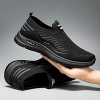 Chaussures de course légères et respirantes pour homme, baskets décontractées, mocassins à enfiler pour couple, taille 44