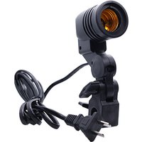 E27 AC Socket Lamp Single Head Bulb Holder Photography Light Bulb Mount For Photo With 1.8M Cable Cord Light Bulb Stand
