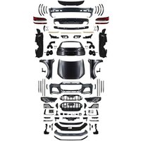 Auto Body Kit For Audi Q7 2006-2015 Upgrade to 2023 SQ7 Style With Hood Car Bumpers LED Headlight LED Tail Light