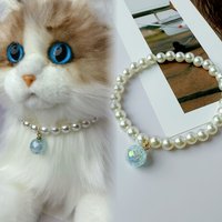 An Adorable Cat Pendant Necklace – Lovely Handmade Pet Collar