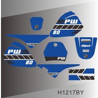 AliExpress NONE For YAMAHA PW PW80 Graphics Decals Stickers Kit Full Bike Kit H1217BY