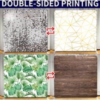 Photo Booth Backdrop Aluminium Stand Double-sided Printing Cover Photography Studio Photo Background Advertising Party Supplies