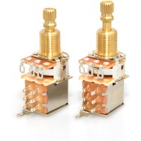1pcs Guitar Push/Push Potentiometer A250K/B250K/A500K/B500K Brass Short Long Split Shaft New Version No Pull Anymore