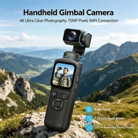 4K Action Camera 330° Face Tracking Gimbal Stabilizer 75MP Pixels WiFi Function Pocket Gimbal Camera for Vlog image 4