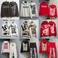 THAT'S A AWFUL LOT OF COUGH SYRUP Hoodie High Quality Casual Loose Letter Printed Pullover Sweatpants Sets image 4