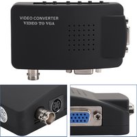 Computer Video Converter Kit Video Converter with Signal Cable BNC S Video To VGA HD Converter Adapter For Computer PC Monitor