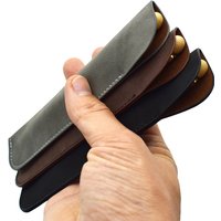 Soft Pencil Case Holder For One Pen PU Leather Pencilcase Writing Materials Stationery Storage Bag Office School Supplies Gift
