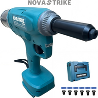 Bürstenloser, kabelloser 1/4 Zoll (6,4 mm) automatischer Nietpistole, Hochleistungs-Elektro-Nietwerkzeug, nur für Makita 18V-Akkus geeignet.