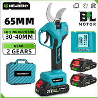 NewBeny 2 Gänge 65 mm bürstenlose elektrische Gartenschere Obstbaum Bonsai Beschneidung Schere Elektrowerkzeuge für Makita 18 V Batterie Pin