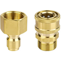 1/4" Quick Connect M22 Adapter for Pressure Washer - Universal Connect for Wash Gun & Hose Car Wash Accessory