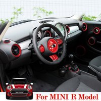 Car Accessories Interior Modification Protective Cover Red Decorative Sticker For BMW MINI Cooper S R55 R56 R57 R58 R59 R60 R61
