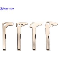 jingyuqin 1ps Remote New Arrival Smart Chrome Blank Key Replacement Uncut Blade lade Insert For Mercedes Benz uncut key blade