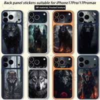 The Wolf For iPhone 17 pro Max /17 pro Full Cover Decal Skin Wrap 3D Colorful Rear Protective Sticker Film
