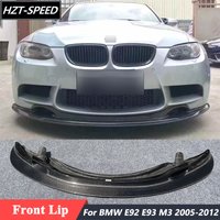 GT4 Style High Quality Carbon Fiber Unpainted FRP Front Bumper Lip Trim For BMW E92 E93 M3 2005-2012