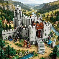 1368pcs The Battle of Helm's Deep Building Blocks Assembling Fit 9474 Bricks Model Toys for Birthday Gift Set