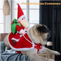 AliExpress NONE Christmas Reindeer Styling, Santa Claus Pet Clothing, Dog Holiday Party Cycling Clothing, Christmas Themed Pet Holiday Clothing