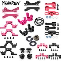 YEAHRUN Steering Knuckles Arm Upper Hydraulic Gearbox Cover Mount Hex Adapters Belt Gear for Sakura Cero Ultra 1/10 RC Drift Car