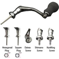 Fishing Reel Handle Strong Carbon Power Handle EVA Knob for DAIWA/SHIMANO/KASTKING Spinning Reels Replacement Fishing Accessory