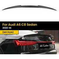 Automotive Real Dry Carbon Technology 3*3 Carbon Fiber Rear Trunk Spoiler Boot Wing For Audi A6 C8 Sedan 2020-IN