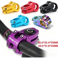 SHIKRA SK09 Stem Mtb Table Power Bicycle Road Short Power Mountain Bike Handlebar Stem 31.8*45MM 25.4*35MM Riser Handle Cycling